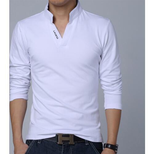 Rebicoo Long Sleeve Polos For Men