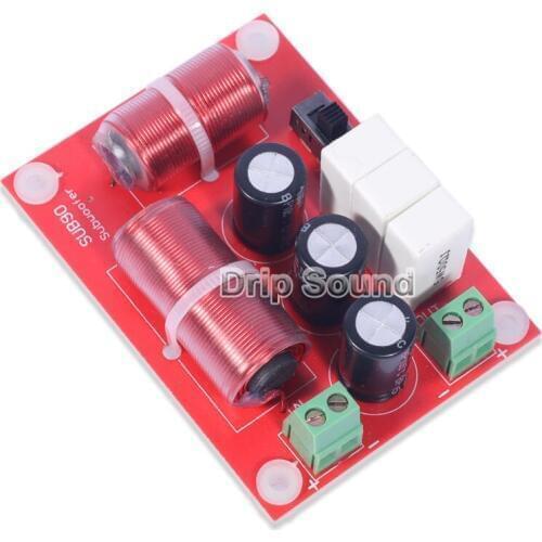 1pcs 120W Single Bass Woofer Subwoofer Hi-Fi Speaker Passive Frequency Divider Crossover Filters Adjustable Point 800Hz/1000Hz