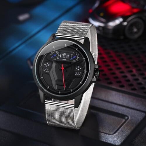 Soki-mens Top Mesh Fashion Watch Quartz Watch Luxury Brand Sports Military Style Mens Clock 2021 New Design Mens Watch