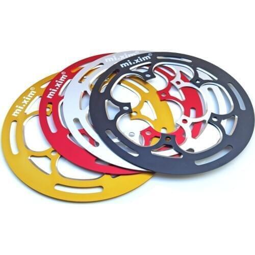 Mi.Xim Folding Bike Chainwheel Protector 50/52/53T 54T Guard Plate Defend Crankset Chainring Protect Full CNC Shield 130BCD