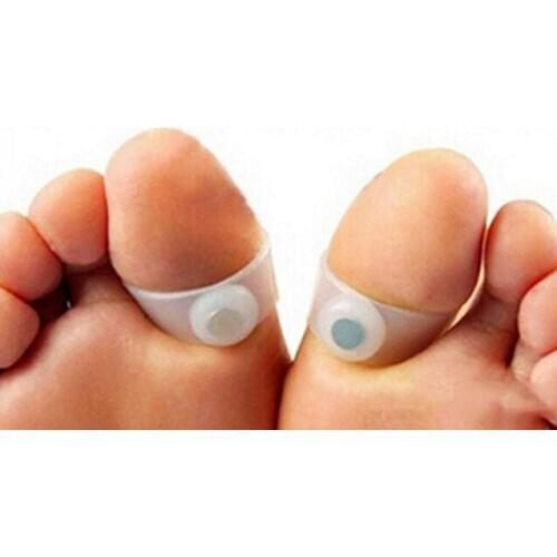 1 Pair Magnetic Toe Rings Therapy Slimming Products Fast Lose Weight Burn Fat Reduce Fats body Silicone Foot Massage