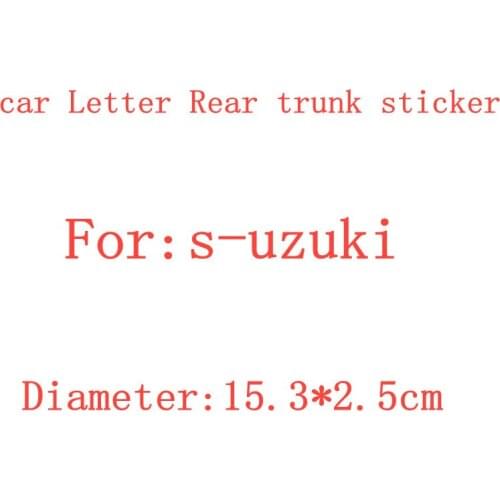 1pcs ABS car Letter Rear trunk Decals Emblem badge sticker Decal Car styling auto Accessories