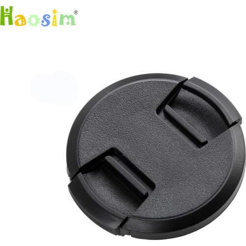 10pcs/lot High quality 40.5 49 52 55 58 62 67 72 77 82mm center pinch Snap-on cap cover for all camera Lens
