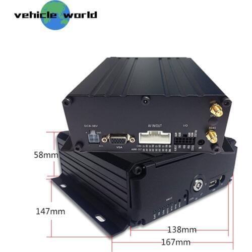 2.0MP AHD 1080P 4Ch SD Card HDD Vehicle Car Taxi Trailer Truck School Bus Mobile DVR with GPS WIFI