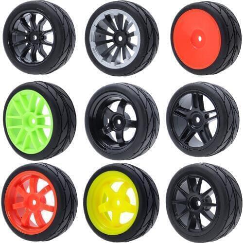 2PCS 1/10 RC Car On Road Tires Wheel rim hub 12mm for 1:10 Racing Car HPI HSP Sakura D4 TT01Kyosho Tamiya RC4WD Touring Car