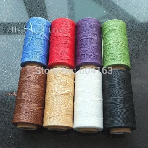 300 yards Sew Wax Leather Line Thread Tensile Strength for Wallet Pick Bag blue red purple green coffee beige white black