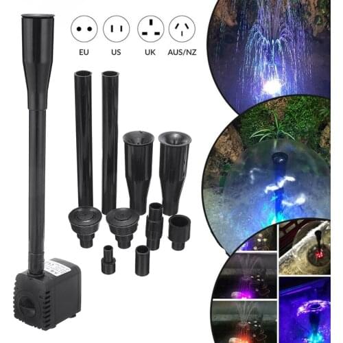 8W 600L/H Waterfall Fountain Water Pump Submersible Garden Pond Aquarium Fish Tank Decor For Outdoor Garden Fountain Pump