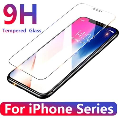9H for iPhone x xr xs max tempered glass phone screen protector protective film for iPhone xs on the glass smartphone