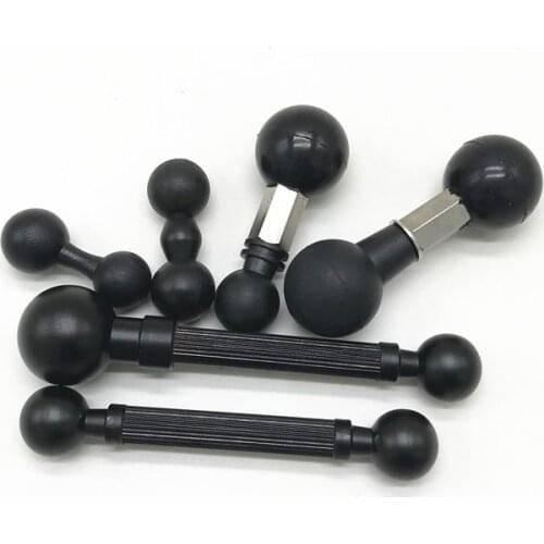 Double Ball Mount Adapter 1 Inch to 25mm/17mm/15mm Composite Extension Ball for Standard Dual Ball Socket Mount RAM Accessroeies