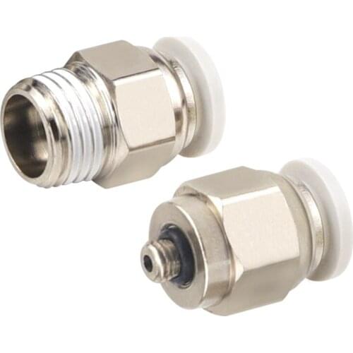 Airtac tuyau raccord rapide APC8-02 droit fileté par APC4-M5 APC6-01 APC10-03 APC12-04