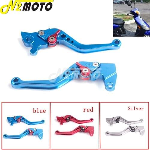 Aluminum CNC Motorcycle Blue Front Clutch Brake Handle Lever Handlebar Hand Lever Racing For Yamaha JOG 100 Scooter