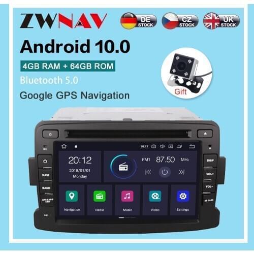 Android10.0 64GB Car radio player GPS Navigation For Renault Duster 2012-2016 Multimedia Player Radio stereo headunit dsp wifi