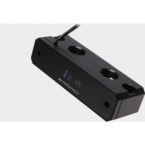 Barrowch 90 Degree Digital Temperature Display Connection Module for GPU Block FBQTS90-01
