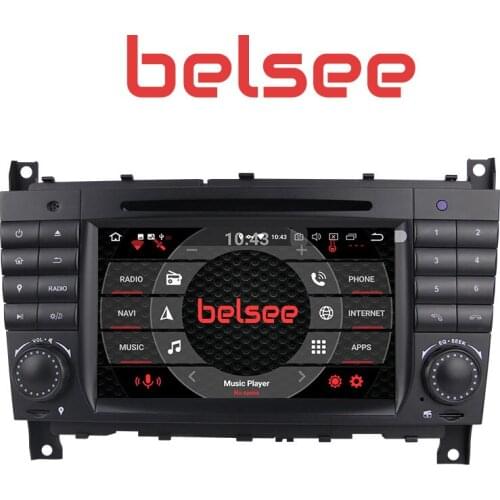 Belsee Android 8.0 Radio Stereo Autoradio Car DVD GPS for Mercedes Benz C-Class W203 C200 C250 C270 C280 C300 CLK W209 CLK55 AMG