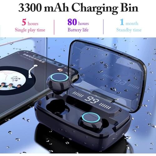 M11 Wireless Bluetooth-compatible Earphones With LED Digital Display 3300mAh Charging Box Sports Earbuds Waterproof Headphone