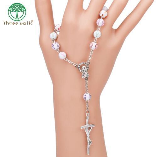 Wholesale Rosary Centerpiece Sacred Heart of Mary Guadalupe Divine Mercy Jesus Saint Icons Religious Center gift free shipping