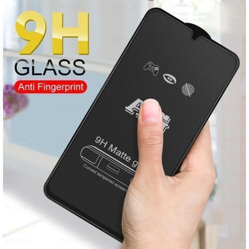 For Samsung A 02s Glass 9D Matte Frosted Tempered Glass for Samsung Galaxy A02S A02 A12 A32 A42 9H Screen Protectors Film Cover