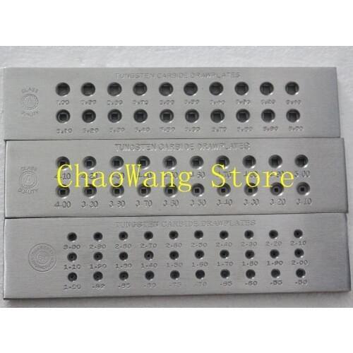 Tungsten Carbide Drawplate Square Drawplate Jewelry Making Drawplate