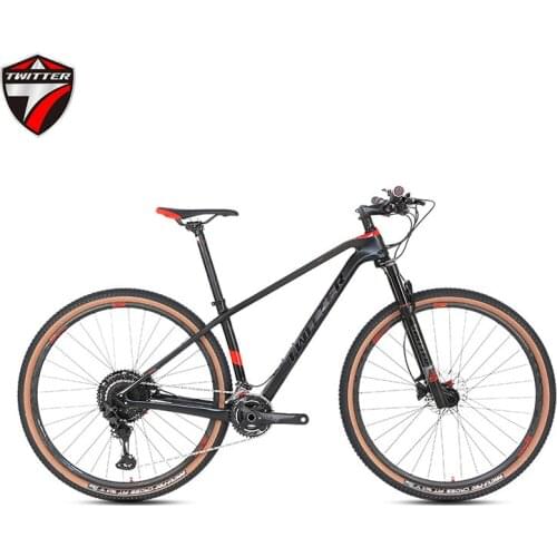 WARRIORpro 24 Speed MTB Carbon Fiber Mountain Bike with 2*12 Shimano Variable Speed 27.5/29 Inch Cross Country Bike