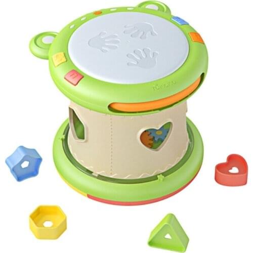 HX5D Baby Beat On Drum Toy Educational Toy Early Learning Musical Interactive Toy