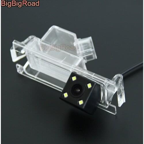 BigBigRoad For Hyundai Accent Solaris Verna 2014 I30 Wireless Camera Car Rear View Backup Reversing Camera RCA connector