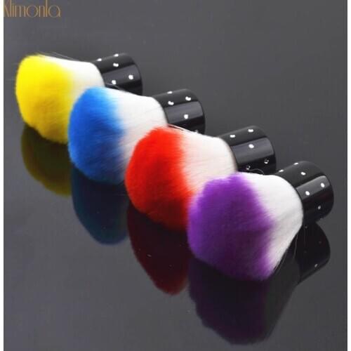 Best Deal New Professional Women Nail Brush Nail Art Care Plastic Finger Nail Care Dust Clean Handle Scrubbing Brush Tool File