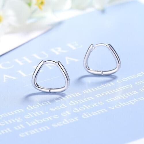 Fashion Jewelry Trendy Silver Color Hoops Earrings Round Circle Geometric Hoop Earrings Minimalist Mini Small Loop For Women
