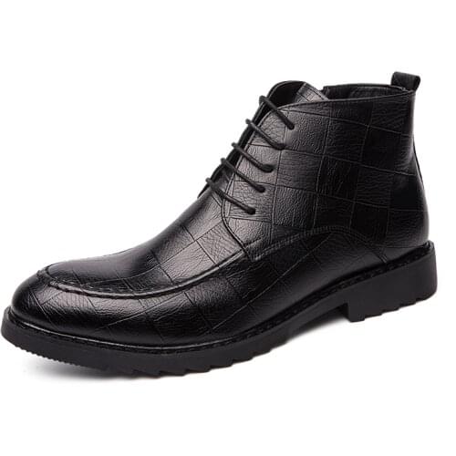 Mens shoes original spring / autumn fur mens Chelsea boots new fashion boots black and brown soft leather мужская обувь туфли