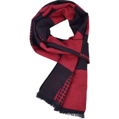 Men Fashion Style Scarves 2017 New Arrival Hot Sale Windproof Warm Thick Winter Scarves Size 180cm A3A18822