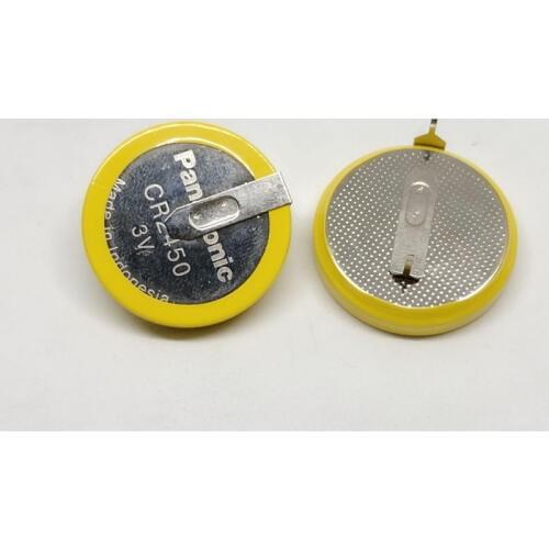 25pcs/lot Original Battery For Panasonic CR2450 Button Cell Welding Feet Coin 3V 180 degree 2 Feet Solder Pins Watch Batteries