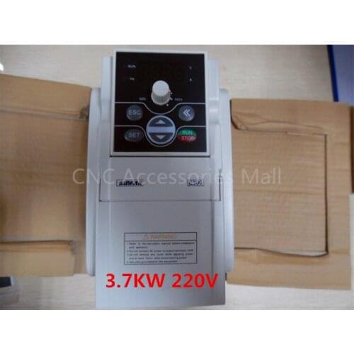 Original VFD Inverter 3.7KW AC220V E300 Series CNC Router Frequency Inverter for spindle, E300-2S0037L