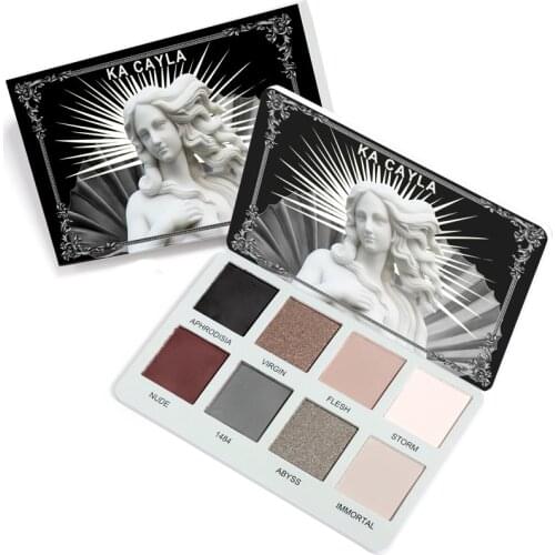 8-color Eye Matte Shimmer Smoky Eyeshadow Palette Shadow Metal Waterproof Pearl Glitter Eye Shadow Palette Makeup TSLM1