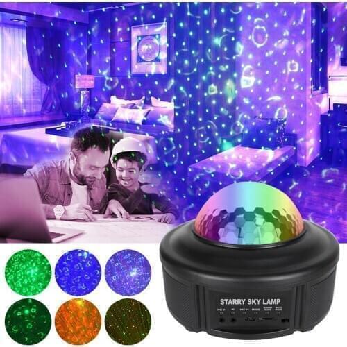 Novelty projetor galaxy Starry Sky Projector Blueteeth USB Voice Control Music Player Romantic Projection Lamp Birthday Gift