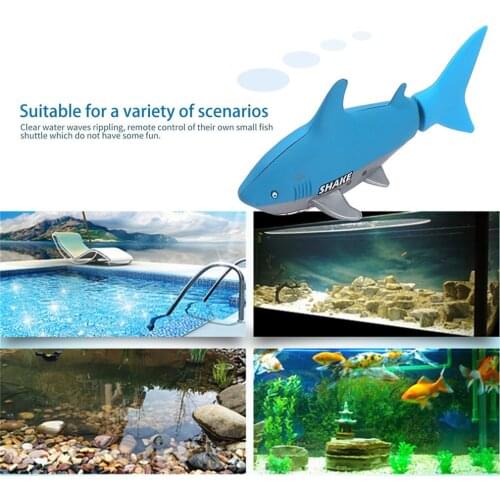 Mini RC boat 4 CH Remote Small Sharks With USB Remote Control Toy Fish Boat Best Christmas Gift for Children Kids New