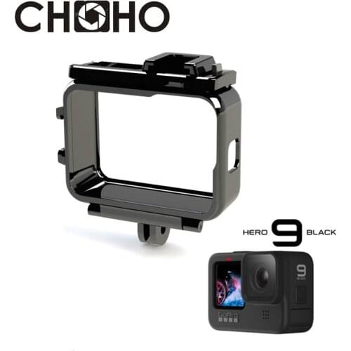 Frame Case Shell Protector Housing For GoPro Hero 9 Black Double Clod Shoe + Lone Screw For Go pro 9 Camera Case Accessories