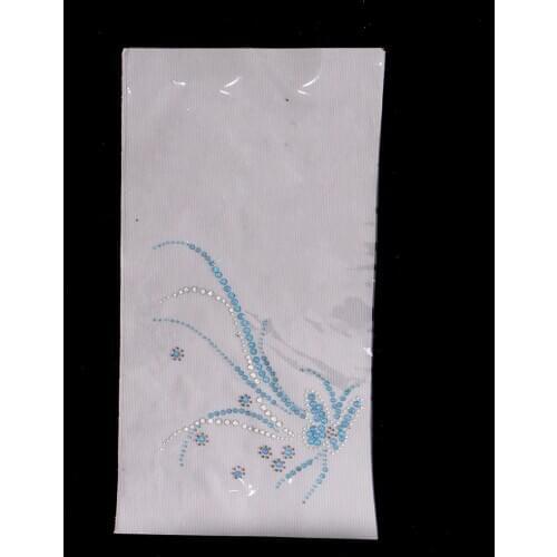 Butterfly Crystal Rhinestone Heat Transfer Iron On Motif Applique DIY