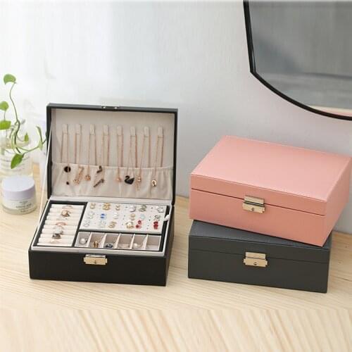High Quality Multifunctional Storage Box Jewelry Box Modern Jewellery Storage Container Large Capacity Jewlery Gift Packaging