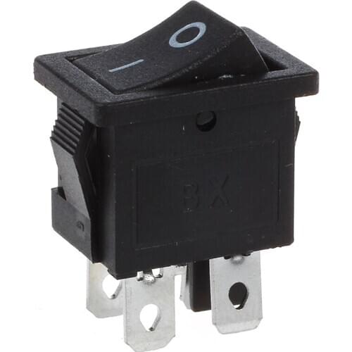 WSFS Hot 10 Pcs x 4 Pin On-Off 2 Position DPST Boat Rocker Switches 10A/125V 6A/250V AC