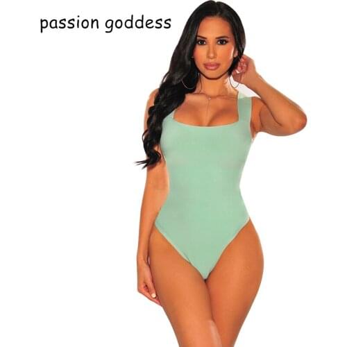 2020 Summer Women Sexy Bodycon Bodysuits Spaghetti Strap Backless Skinny Shorts Black Rompers Womens Jumpsuit One Piece Outfit