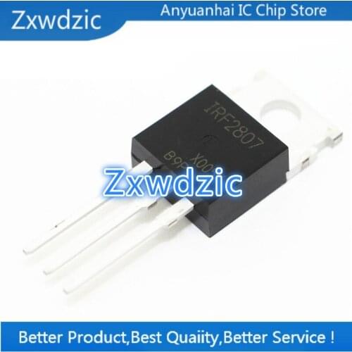 Zxwdzic 10pcs new imported original IRF2807PBF IRF2807 TO-220 FET 82A / 75V