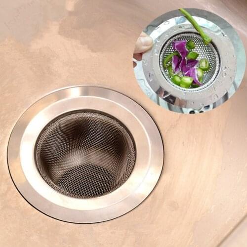 1PC Stainless Steel Sewer Filter Bathroom Drain Outlet Kitchen Sink Filters Anti Clogging Floor Drain Net Kitchen Accessories
