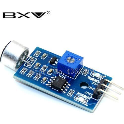 100pcs 3pin Voice Sound Detection Sensor Module Intelligent Smart Robot Helicopter Airplane Boart Car for Diy Kit
