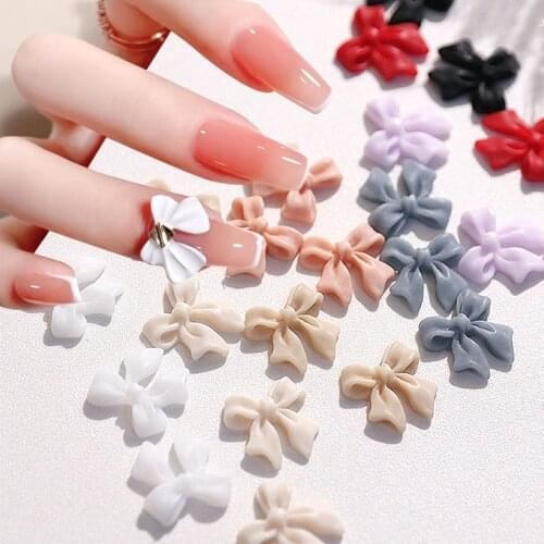 3D Nail Decorations Cute Butterfly Bow Tie Shape Nail Art Designs Acrylic Jewelry DIY Manicure Accessories Tools NF1919
