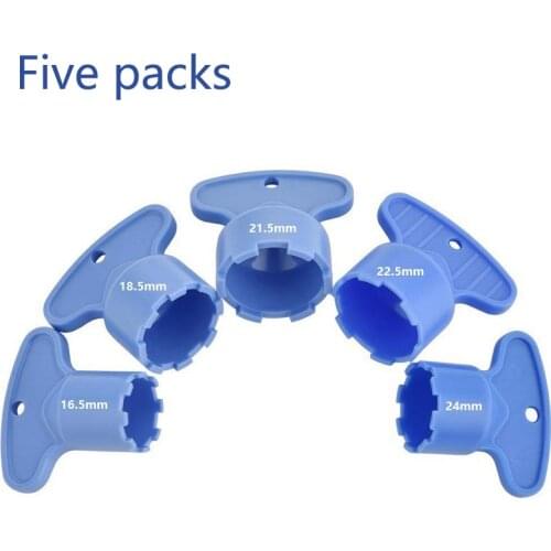 5 Pieces/set Suitable for Hidden Aerators Wrenches, Tap Aerator Key Replacement Wrenches 16.5mm, 18.5mm, 21.5mm, 22.5mm, 24mm XD