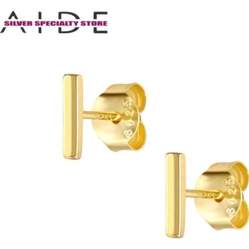 AIDE 925 Sterling Silver Earrings Women Stud Earring Luxury Fine Jewelry Piercing Pendientes Brincos Bijou Arete Gifts Ohrringe