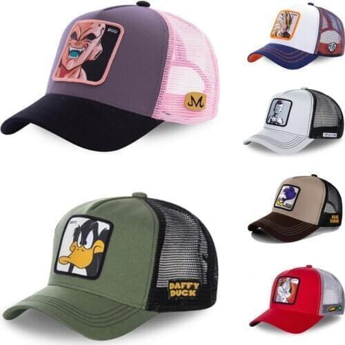 All Brand Dragon Ball Anime Cartoon 62 Styles Snapback Cotton Baseball Cap Men Women Hip Hop Dad Mesh Hat Trucker Dropshipping