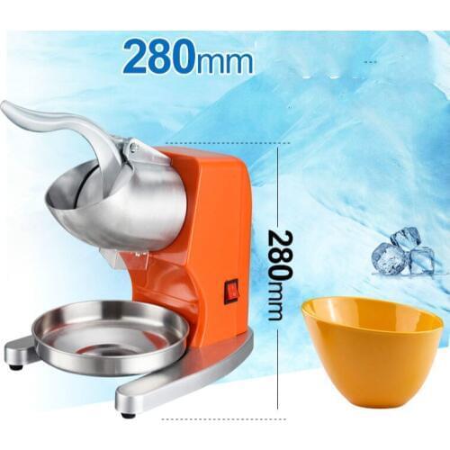 Ice shredder commercial milk tea shop power electric household small double knife crusher NEW
