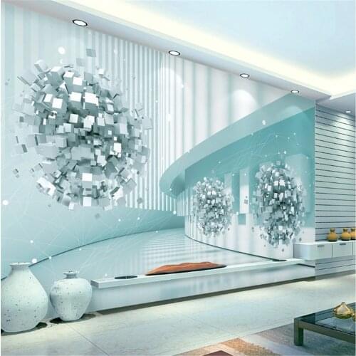 Milofi large non-woven wallpaper mural HD beautiful fantasy seascape coconut tree beach landscape painting TV background wall