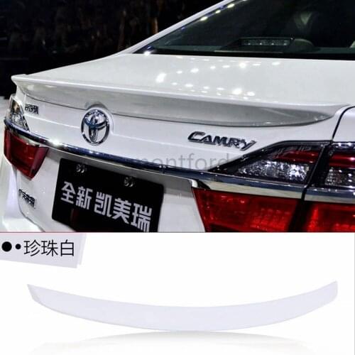MONTFORD For Toyota Camry 2012 2013 2014 2015 Auto ABS Plastic Unpainted Color Rear Trunk Boot Wing Spoiler Car Accessories 1Pcs
