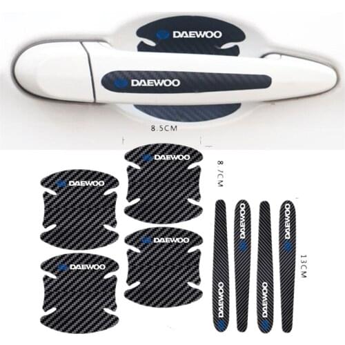 Car Door Carbon Fiber Sticker Scratches Resistant Protection Film For Daewoo Espero Nexia Matiz Lanos
